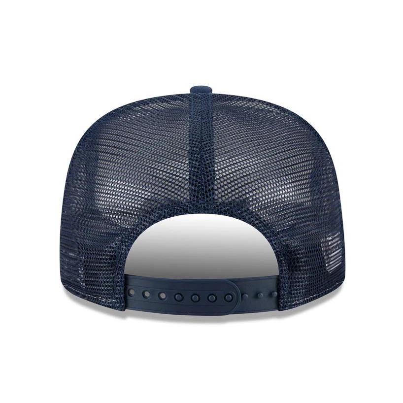 NFL Dallas Cowboys New Era Team Cutout 9FIFTY A-Frame Snapback Hat - Navy - Image 4