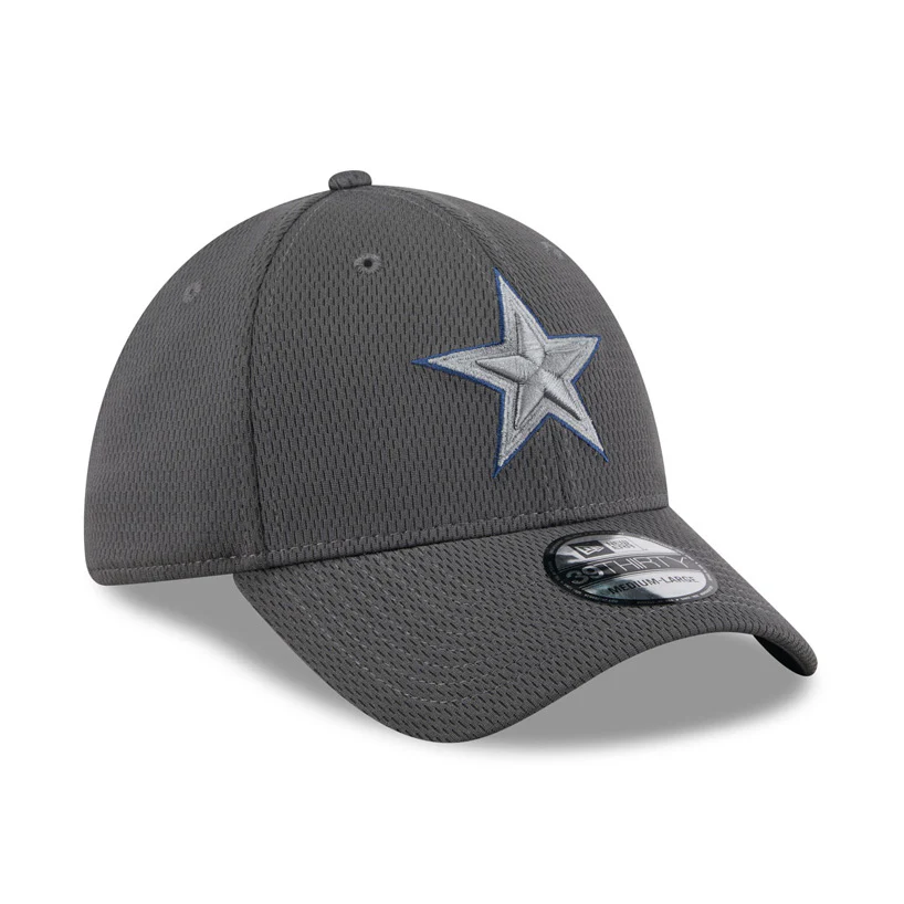 NFL Dallas Cowboys New Era Tonal Graphite 39THIRTY Flex Fit Hat - Graphite - Image 2