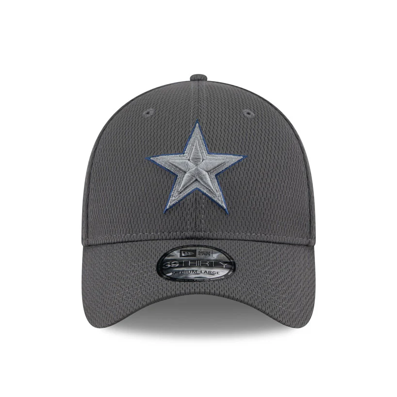 NFL Dallas Cowboys New Era Tonal Graphite 39THIRTY Flex Fit Hat - Graphite - Image 3