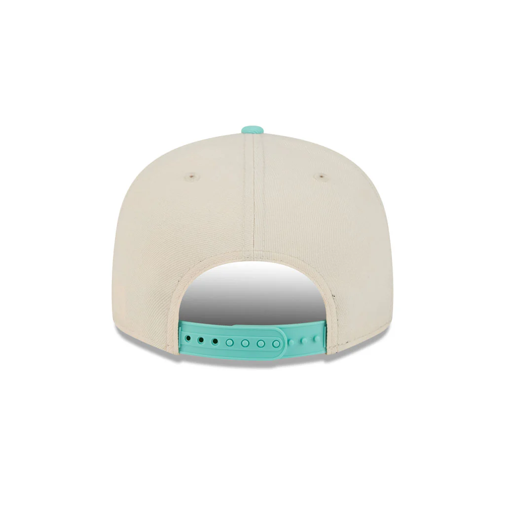 NFL Dallas Cowboys New Era Two-Tone Aqua 9FIFTY Snapback Hat - Light Cream - Image 6
