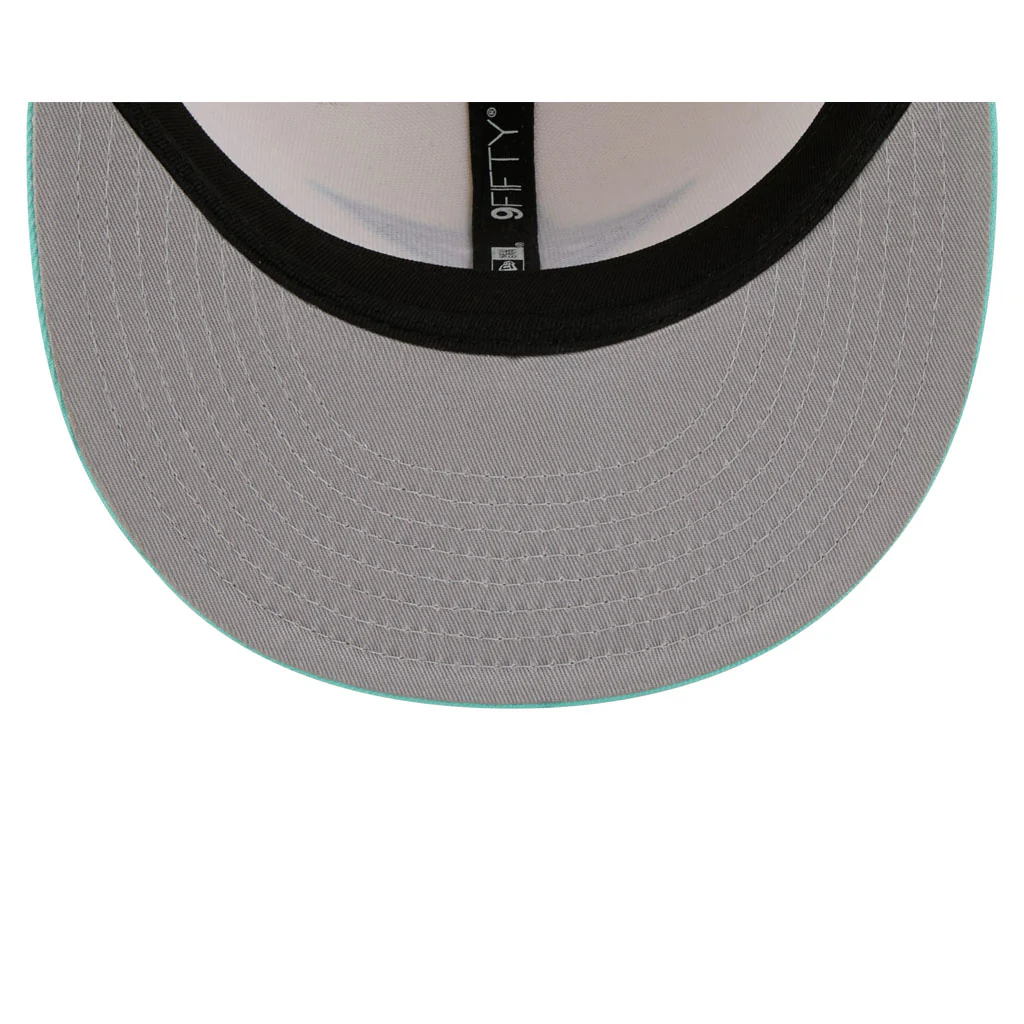 NFL Dallas Cowboys New Era Two-Tone Aqua 9FIFTY Snapback Hat - Light Cream - Image 7