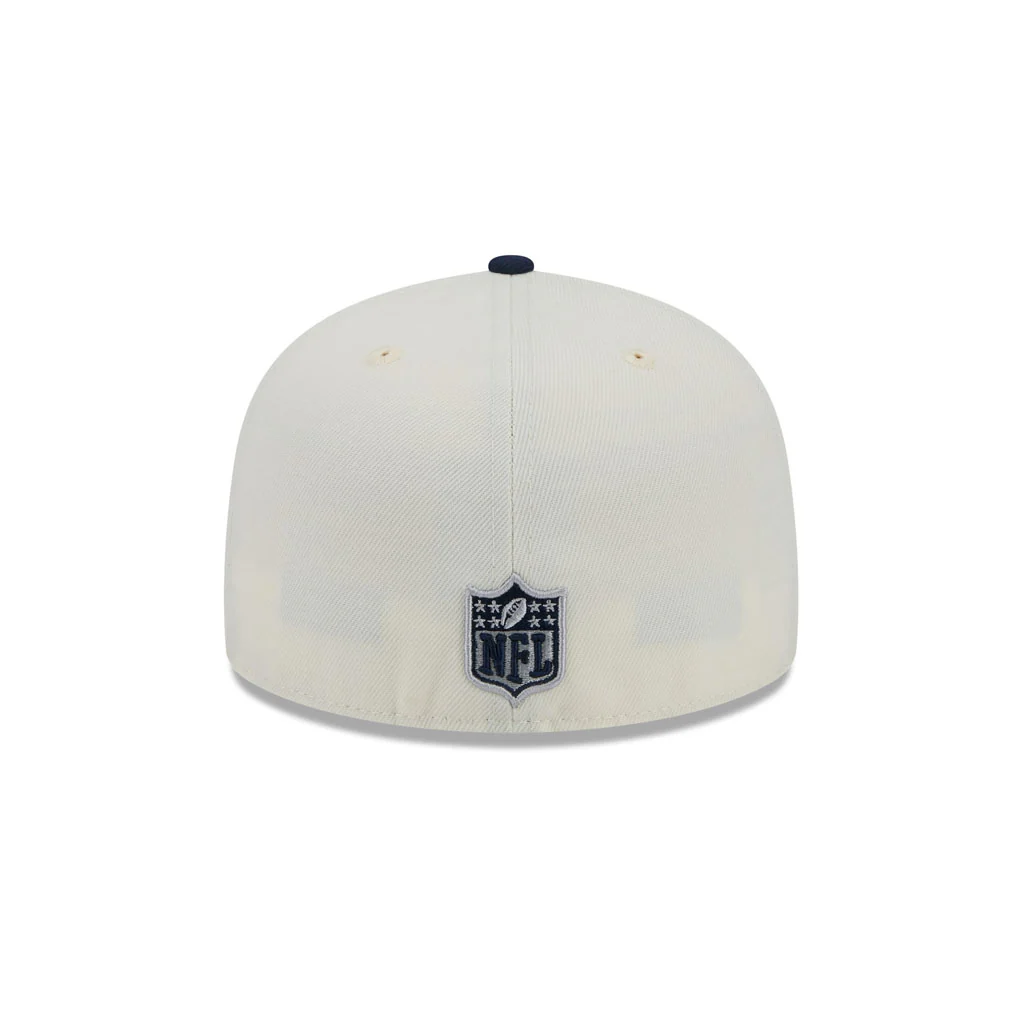NFL Dallas Cowboys New Era Two-Tone Chrome OTC 59FIFTY Fitted Hat - Chrome - Image 4