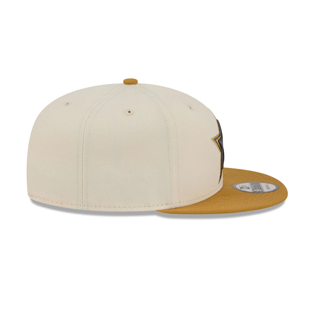 NFL Dallas Cowboys New Era Two-Tone Dusted 9FIFTY Snapback Hat - Light Cream - Image 5