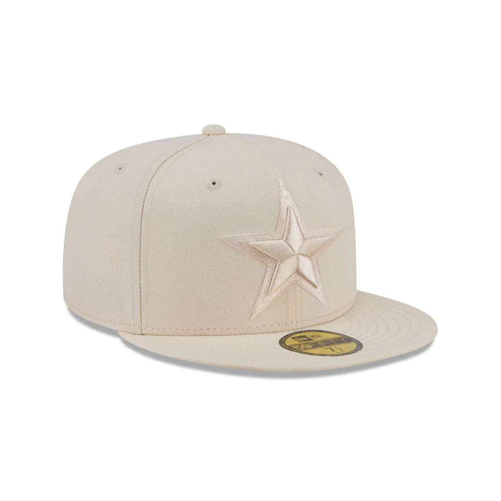 NFL Dallas Cowboys New Era Vanilla 59FIFTY Fitted Hat - Cream - Image 2