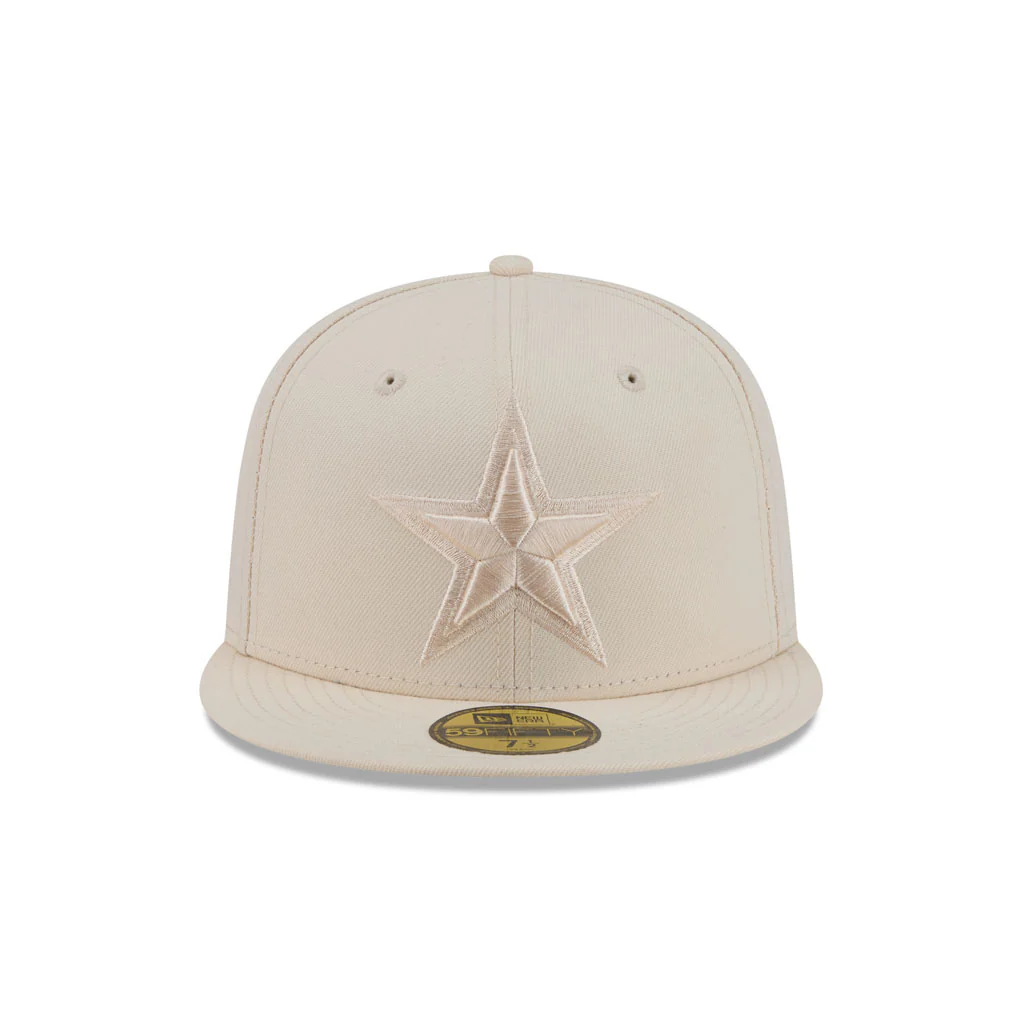 NFL Dallas Cowboys New Era Vanilla 59FIFTY Fitted Hat - Cream - Image 3