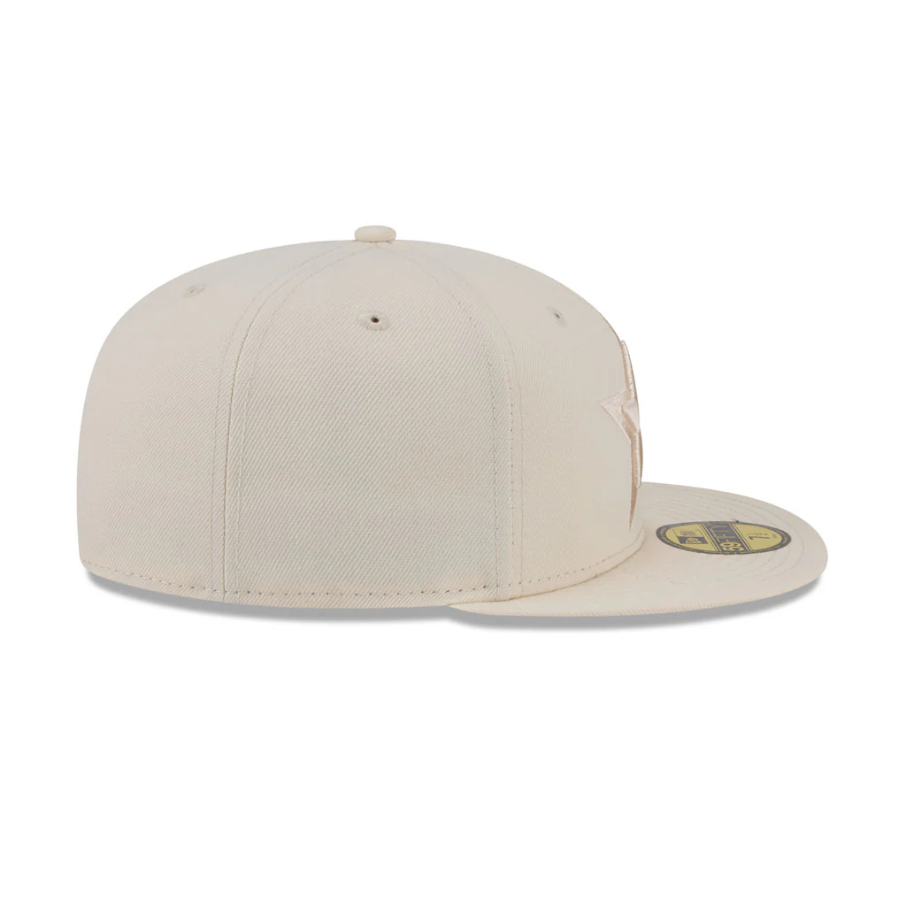 NFL Dallas Cowboys New Era Vanilla 59FIFTY Fitted Hat - Cream - Image 4