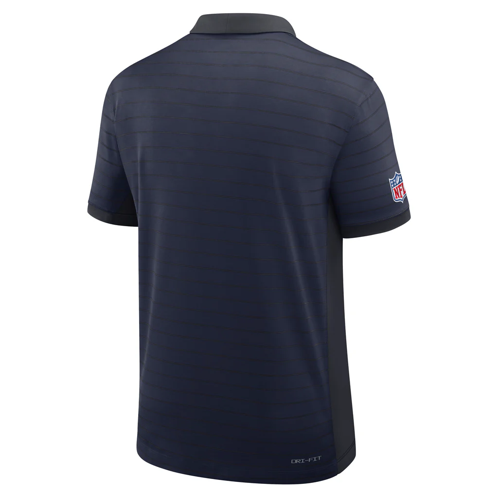 NFL Dallas Cowboys Nike 2025 Dri-Fit Striped Polo - Navy - Image 3