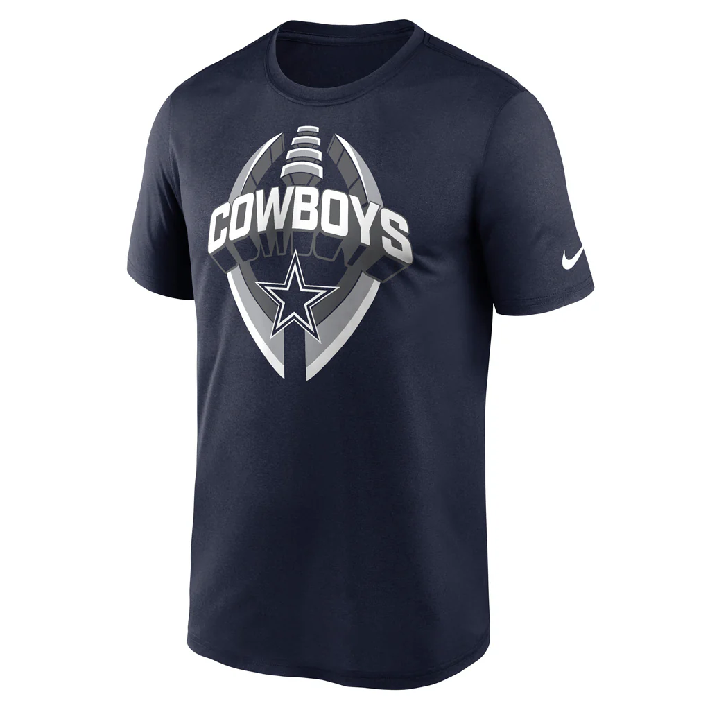 NFL Dallas Cowboys Nike 2025 Icon Legend T-Shirt - Navy - Image 2