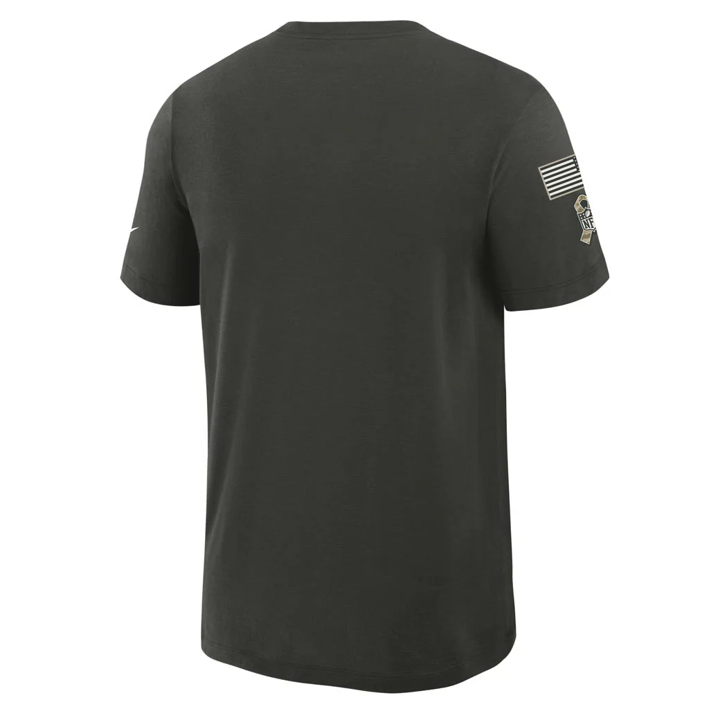 NFL Dallas Cowboys Nike 2025 Salute to Service Slub T-Shirt - Green - Image 3