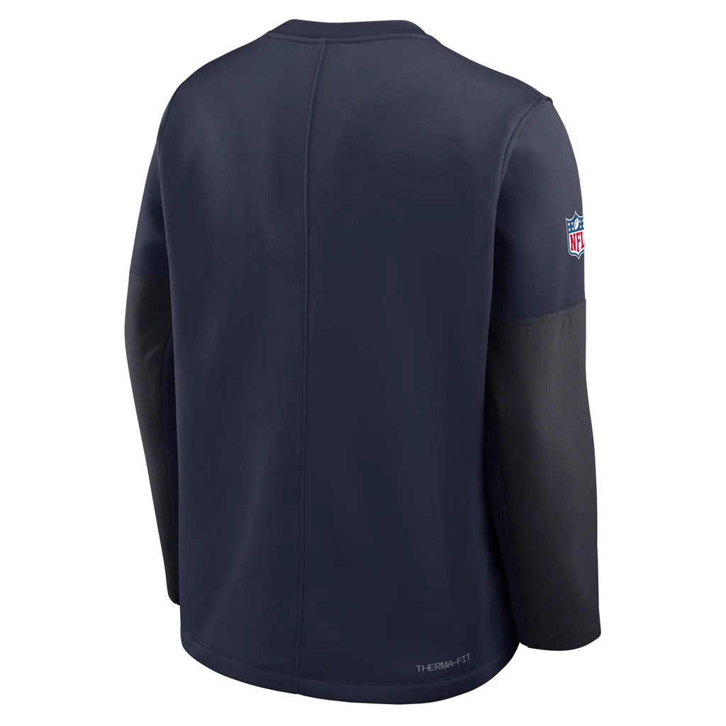 NFL Dallas Cowboys Nike 2025 Sideline Coaches Therma-FIT Long Sleeve T-Shirt - Navy - Image 3