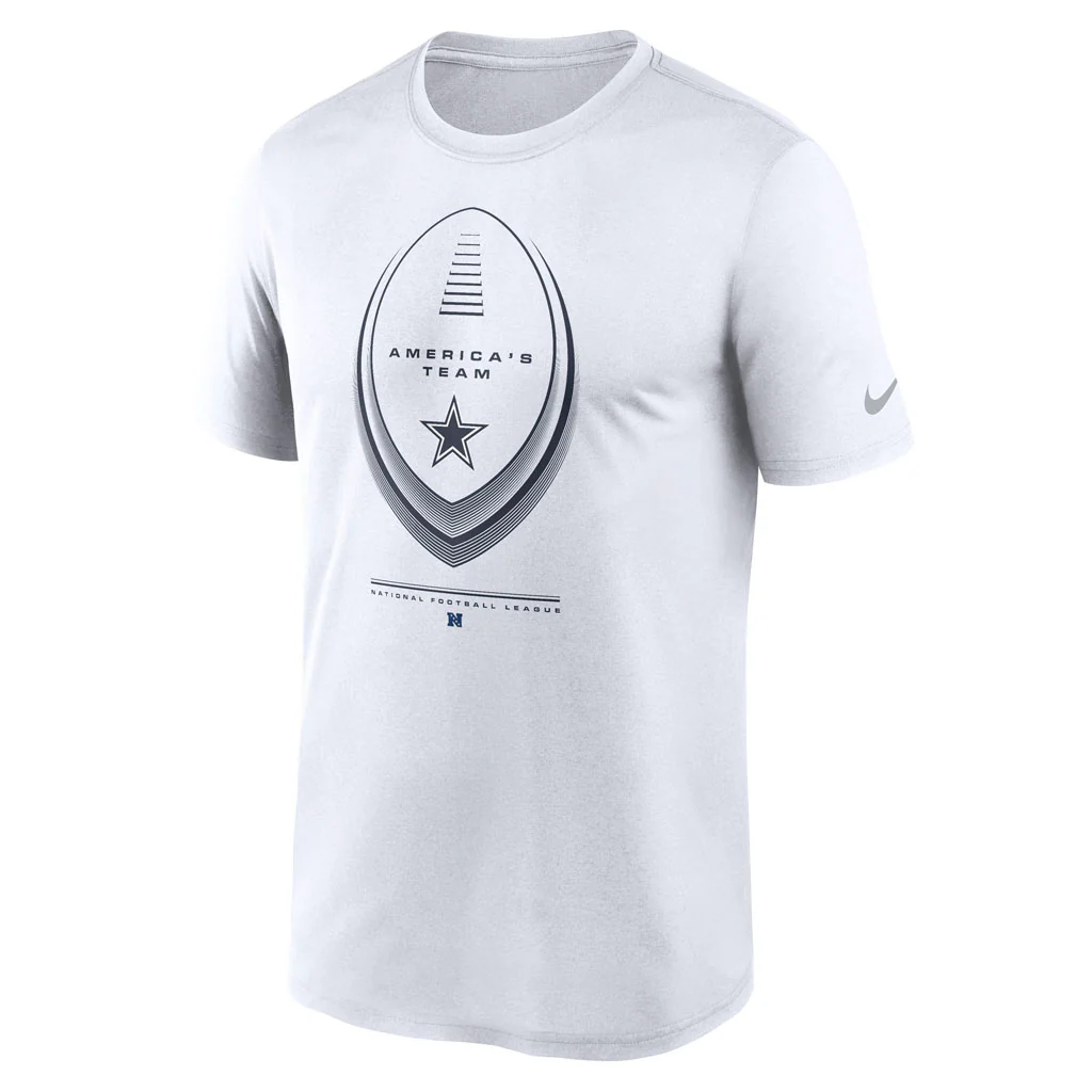 NFL Dallas Cowboys Nike 2026 Icon Legend T-Shirt - White - Image 2