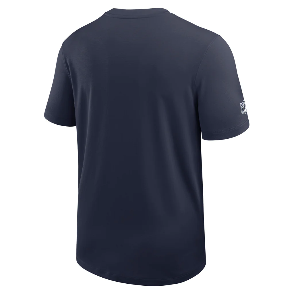 NFL Dallas Cowboys Nike Dri-Fit Coaches Top T-Shirt - Navy - Image 3