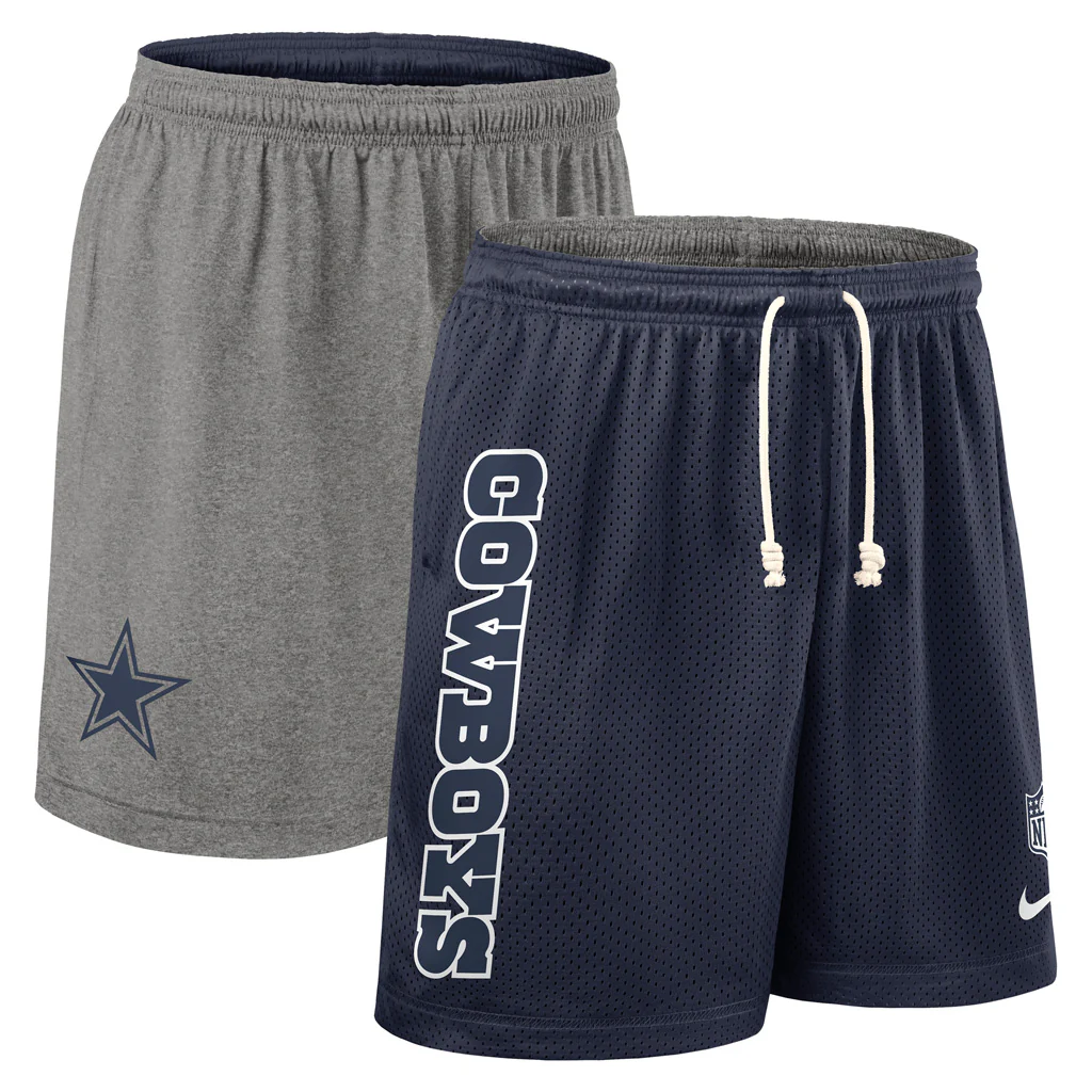 NFL Dallas Cowboys Nike Dri-Fit Reversible Knit Shorts - Navy