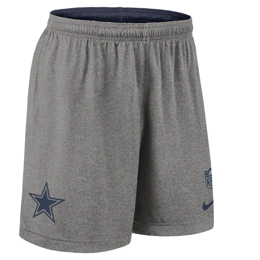 NFL Dallas Cowboys Nike Dri-Fit Reversible Knit Shorts - Navy - Image 4