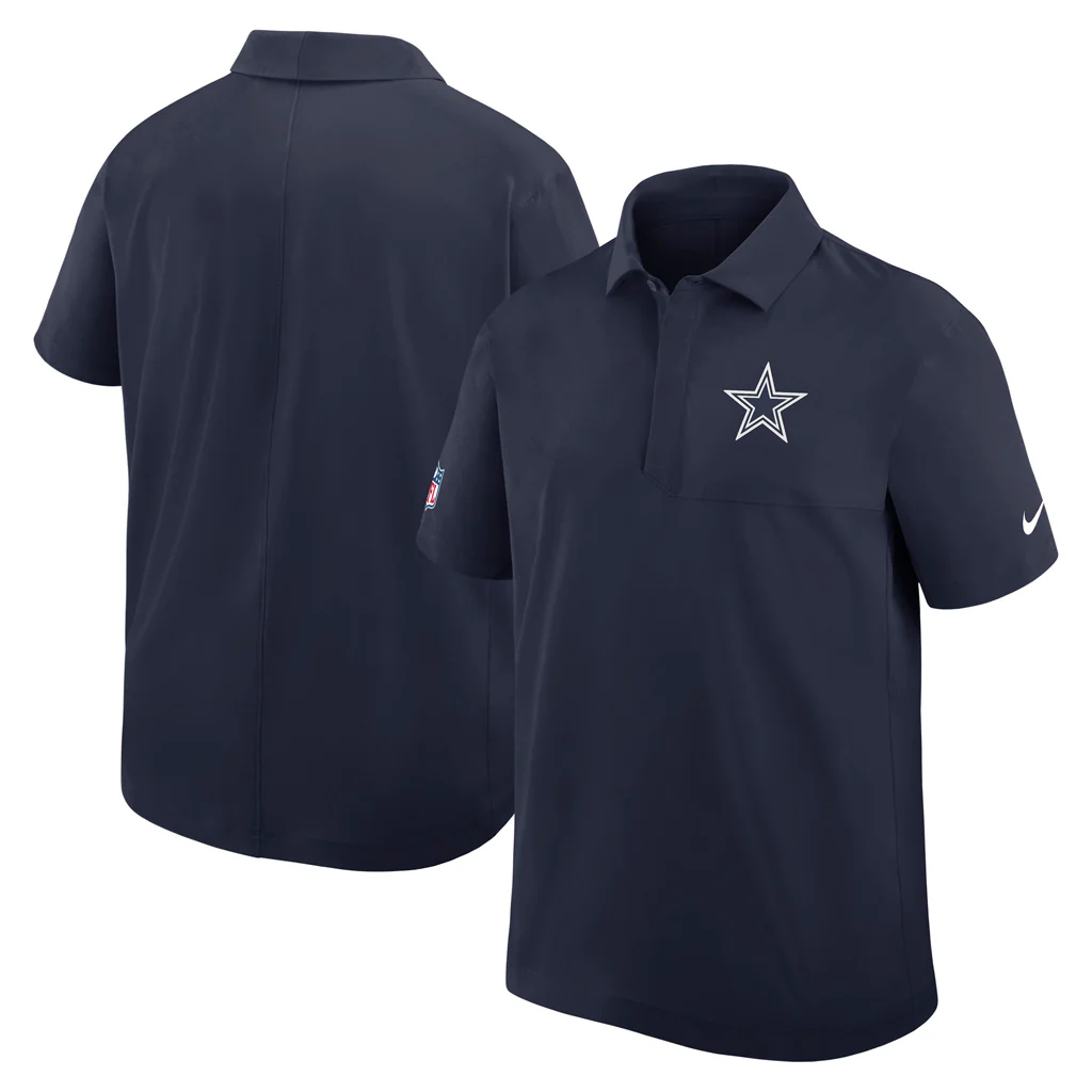 NFL Dallas Cowboys Nike Dri-Fit Sideline Woven Polo - Navy