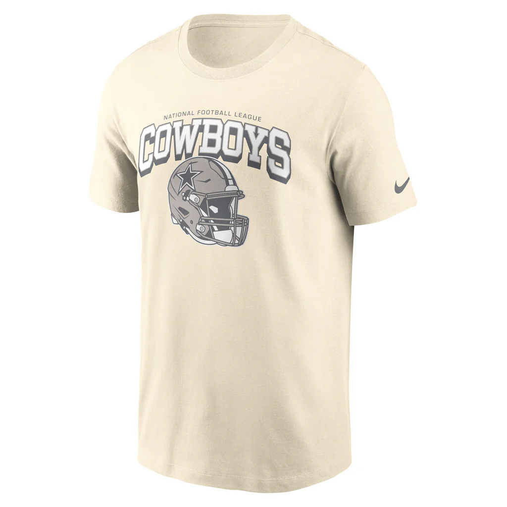 NFL Dallas Cowboys Nike Easy Lane Essential T-Shirt - Cream - Image 2