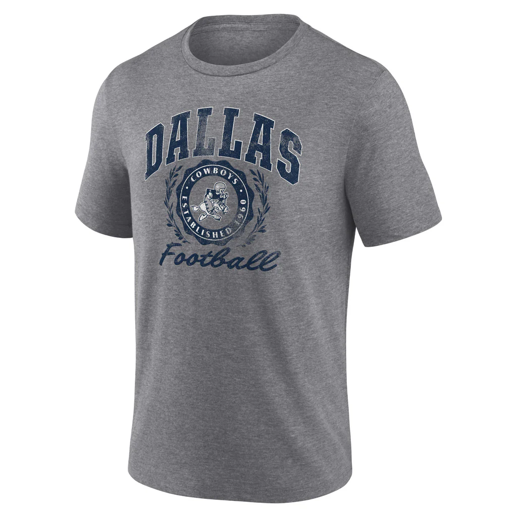 NFL Dallas Cowboys Nike Football Seal Tri-Blend T-Shirt - Image 2