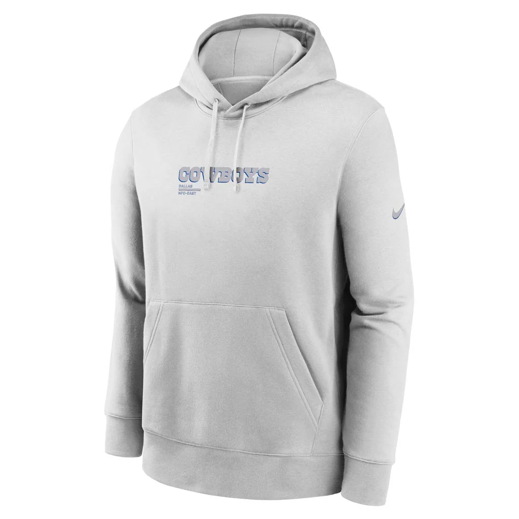 NFL Dallas Cowboys Nike HD Stack Club Hoodie - Gray - Image 2