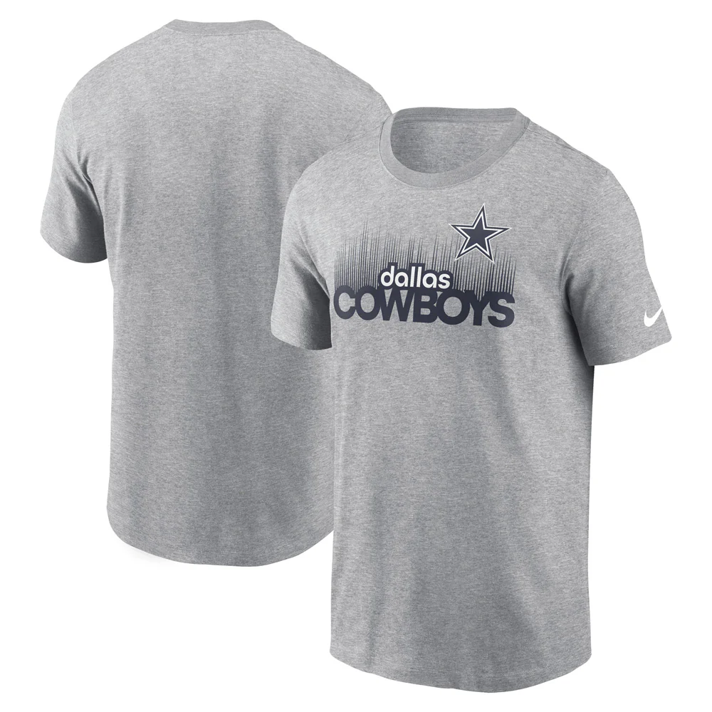 NFL Dallas Cowboys Nike Local Essential T-Shirt - Heather Gray