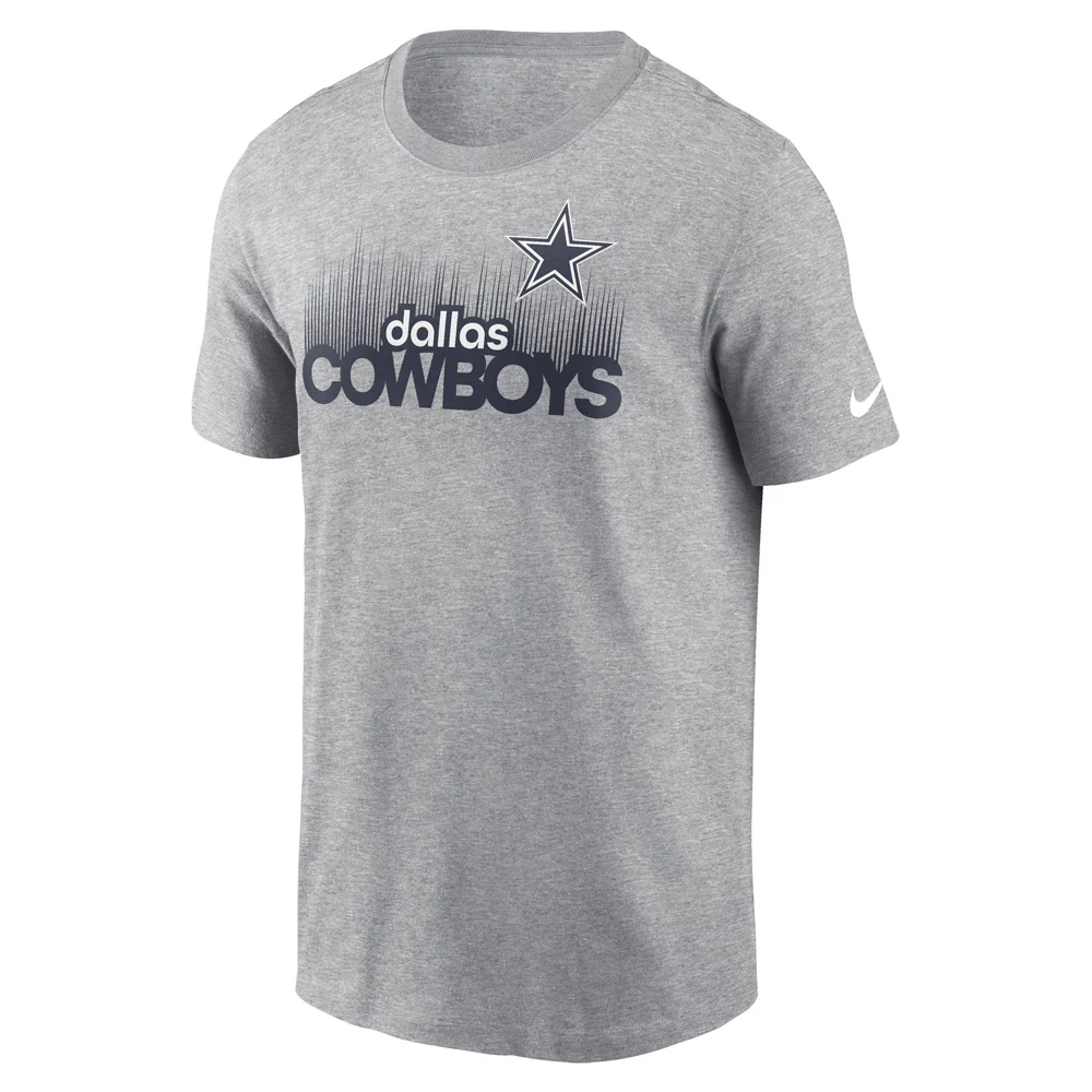 NFL Dallas Cowboys Nike Local Essential T-Shirt - Heather Gray - Image 2