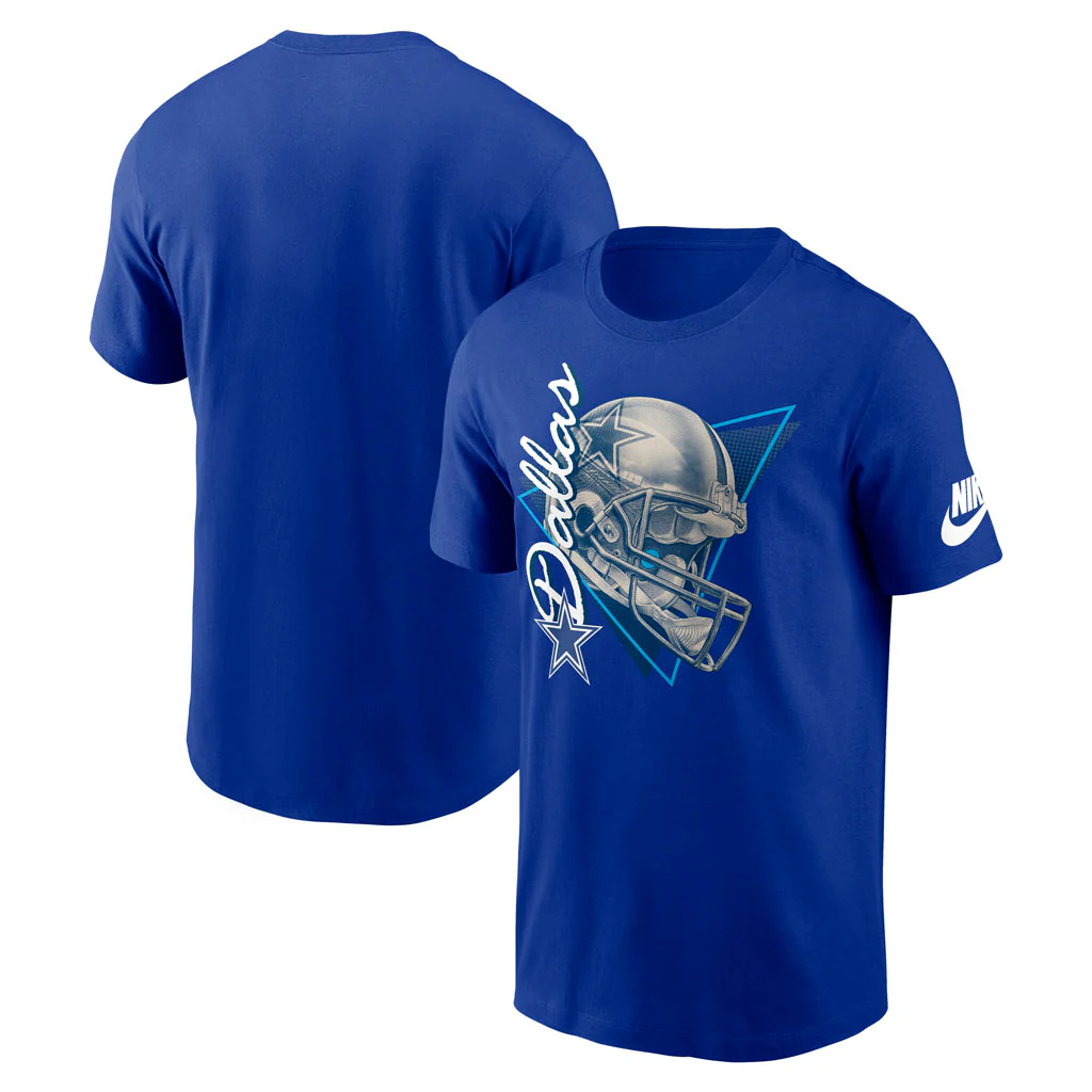 NFL Dallas Cowboys Nike Rewind Helmet T-Shirt