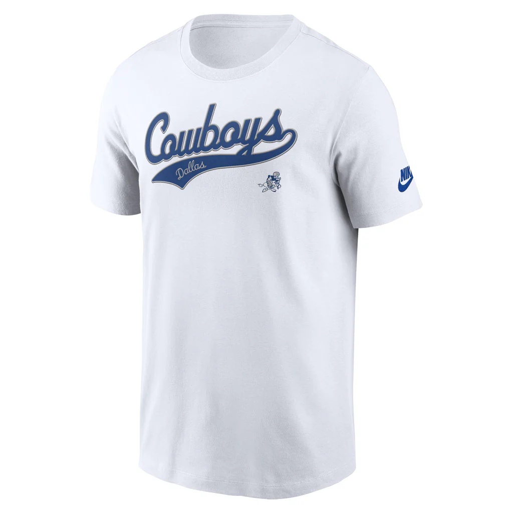 NFL Dallas Cowboys Nike Rewind Tailsweep T-Shirt - Image 2
