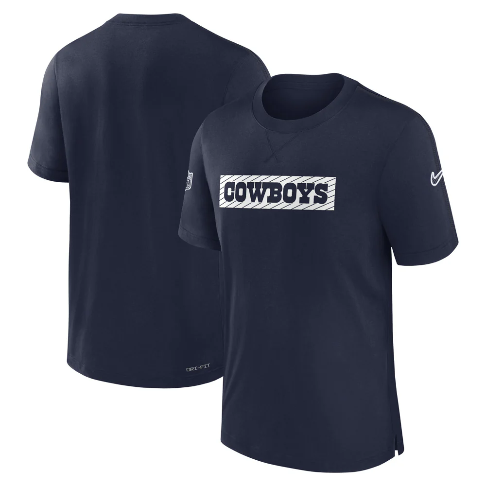 NFL Dallas Cowboys Nike Sideline Player Performance T-Shirt - Navy