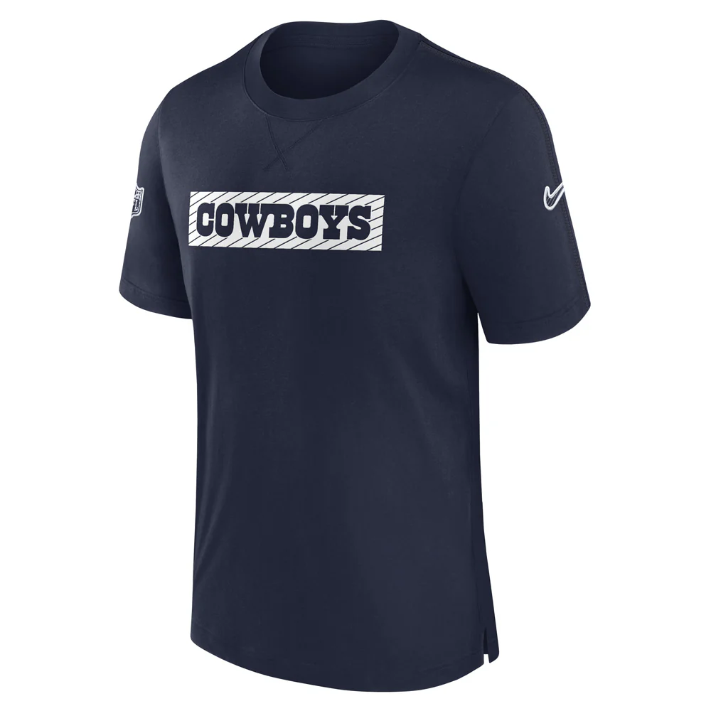 NFL Dallas Cowboys Nike Sideline Player Performance T-Shirt - Navy - Image 2