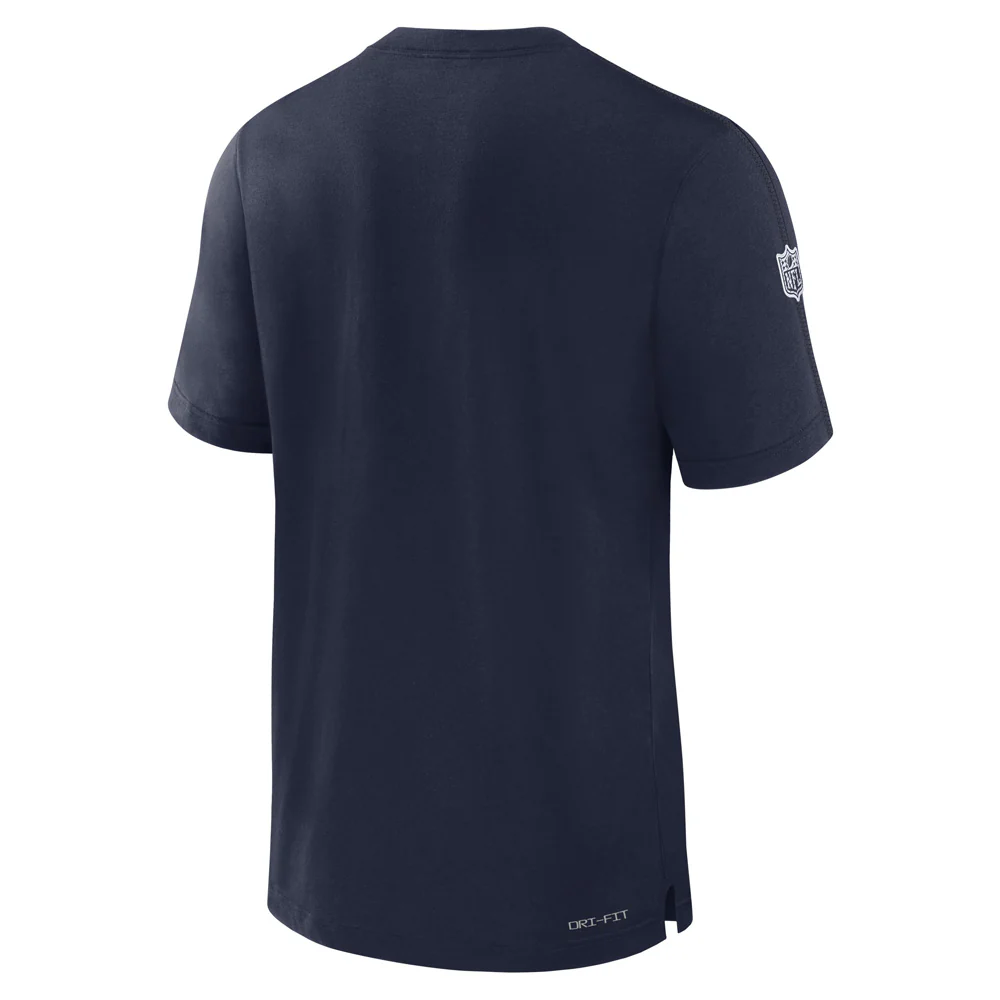 NFL Dallas Cowboys Nike Sideline Player Performance T-Shirt - Navy - Image 3
