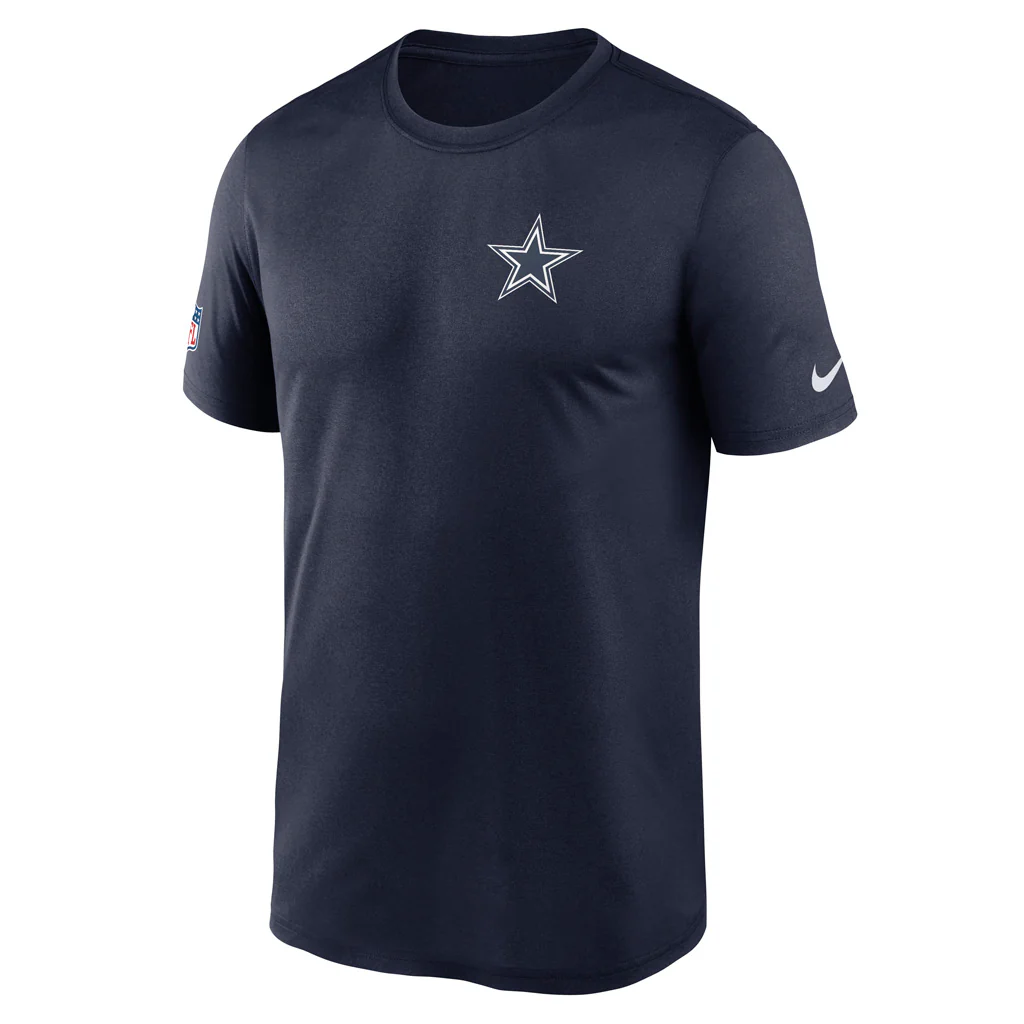 NFL Dallas Cowboys Nike Small Logo Legend T-Shirt - Navy - Image 2