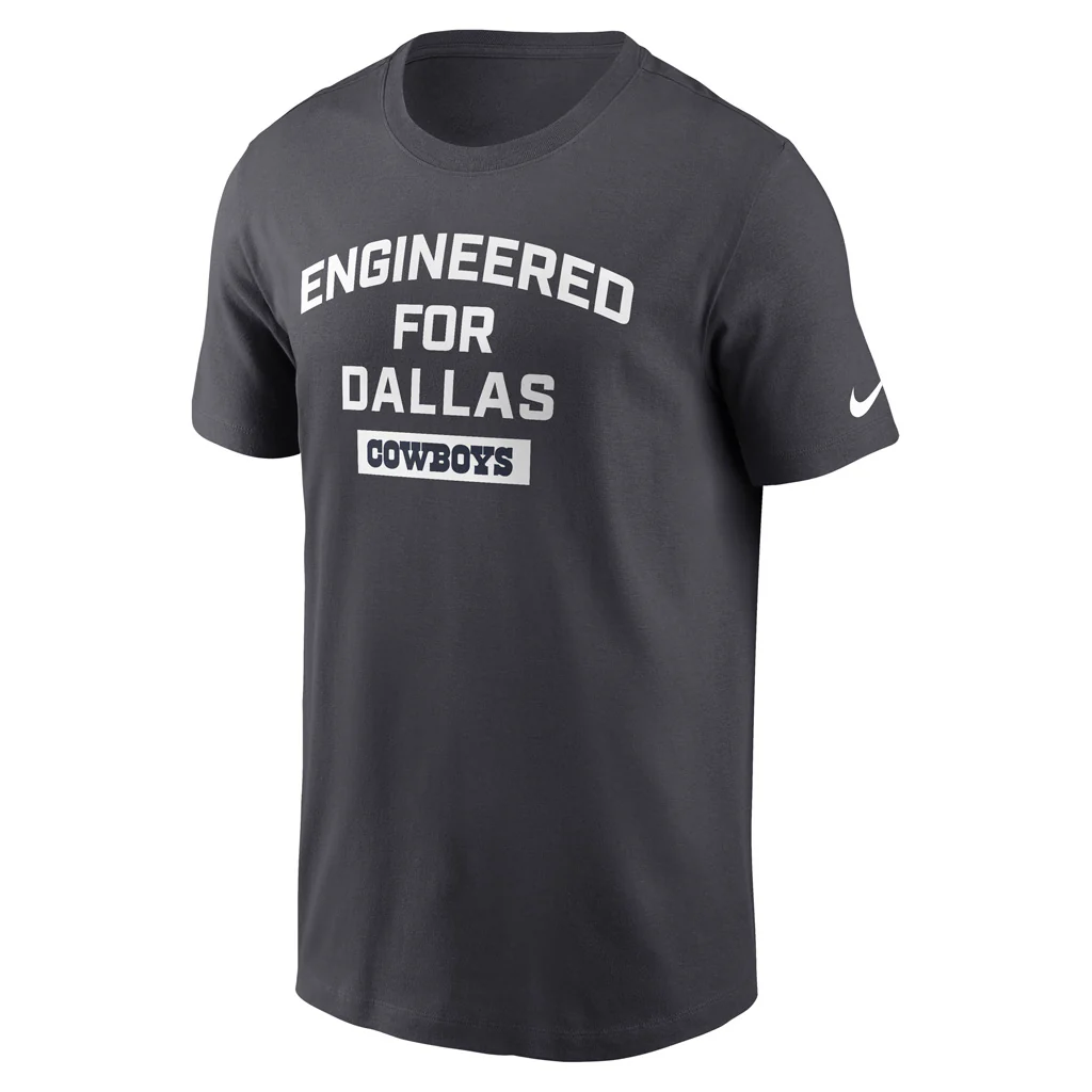 NFL Dallas Cowboys Nike Team City Essential T-Shirt - Charcoal - Image 2