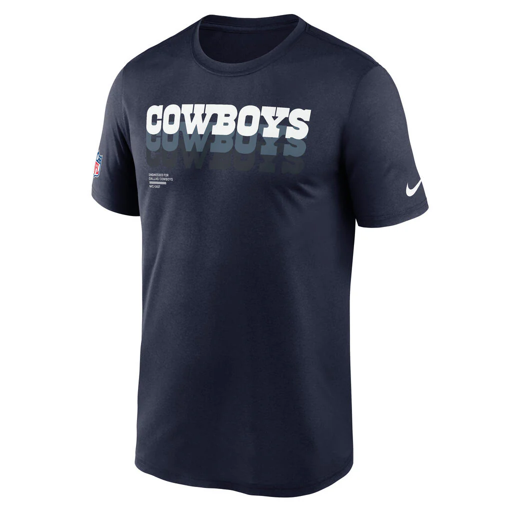 NFL Dallas Cowboys Nike Team Issue Legend T-Shirt - Navy - Image 2