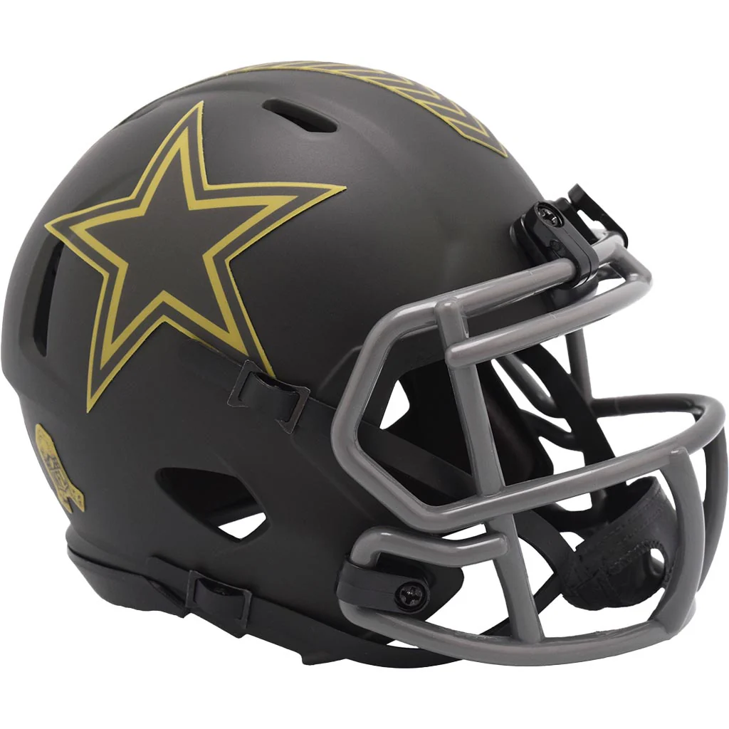 NFL Dallas Cowboys Riddell 2025 Salute to Service Mini Speed Helmet - Green