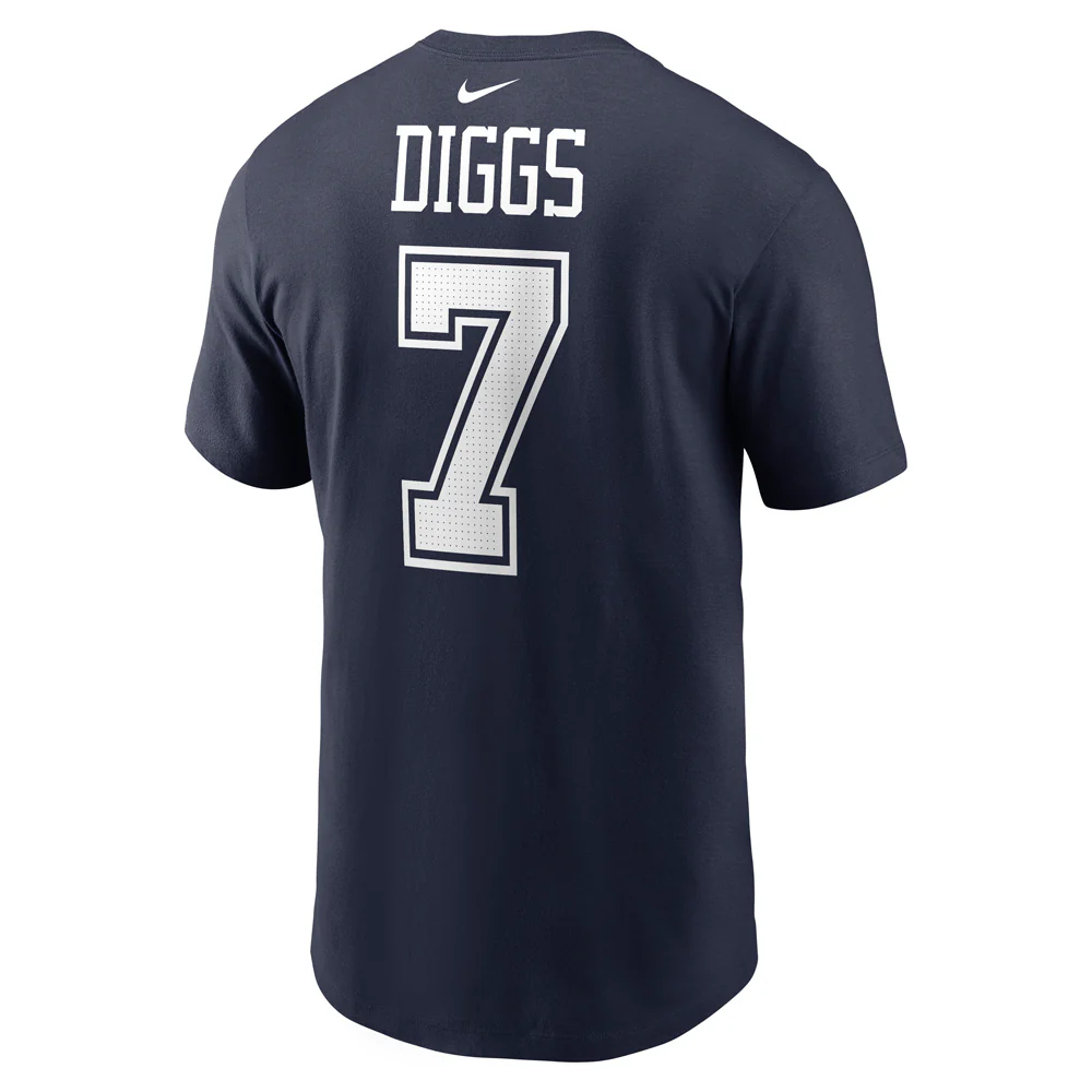 NFL Dallas Cowboys Trevon Diggs Nike Name & Number T-Shirt - Navy - Image 3