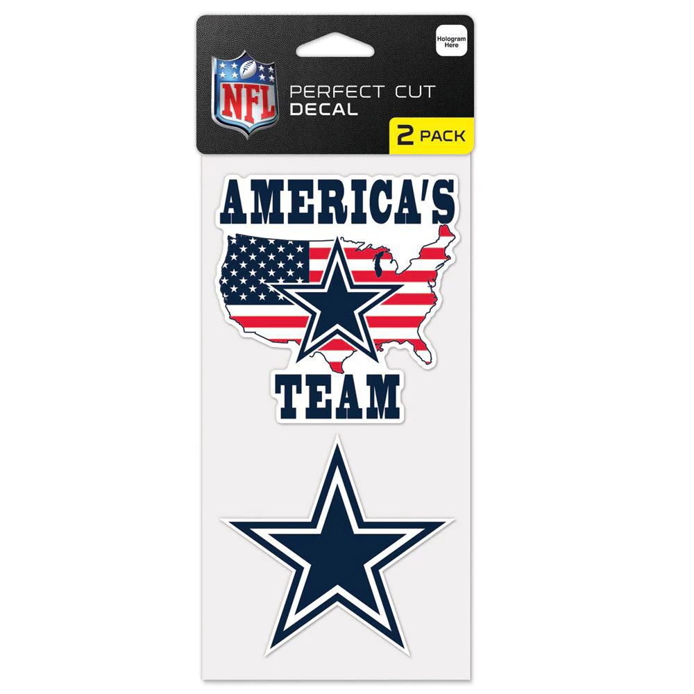 NFL Dallas Cowboys WinCraft 4" x 8" Slogan Decal Pack