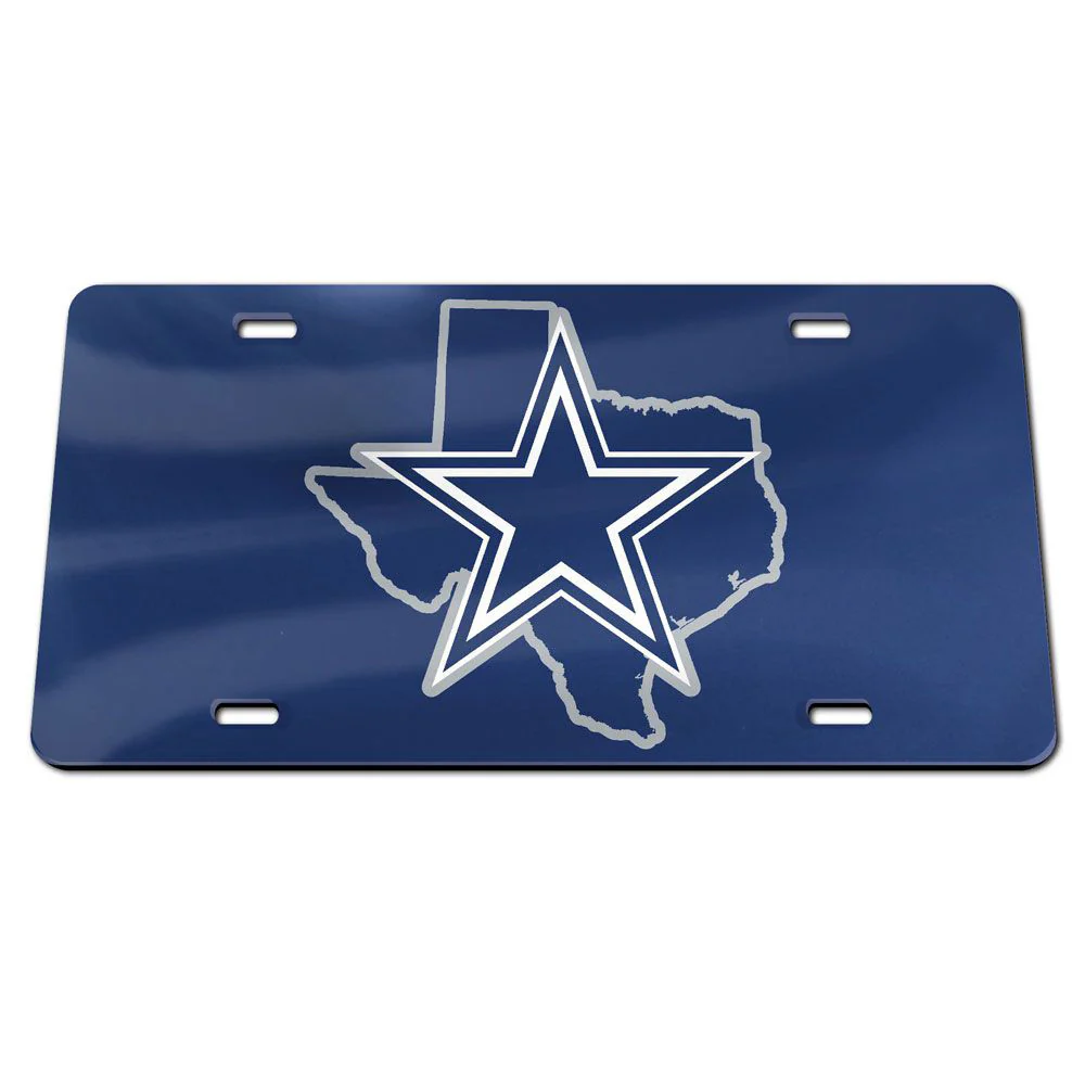 NFL Dallas Cowboys WinCraft State Acrylic License Plate