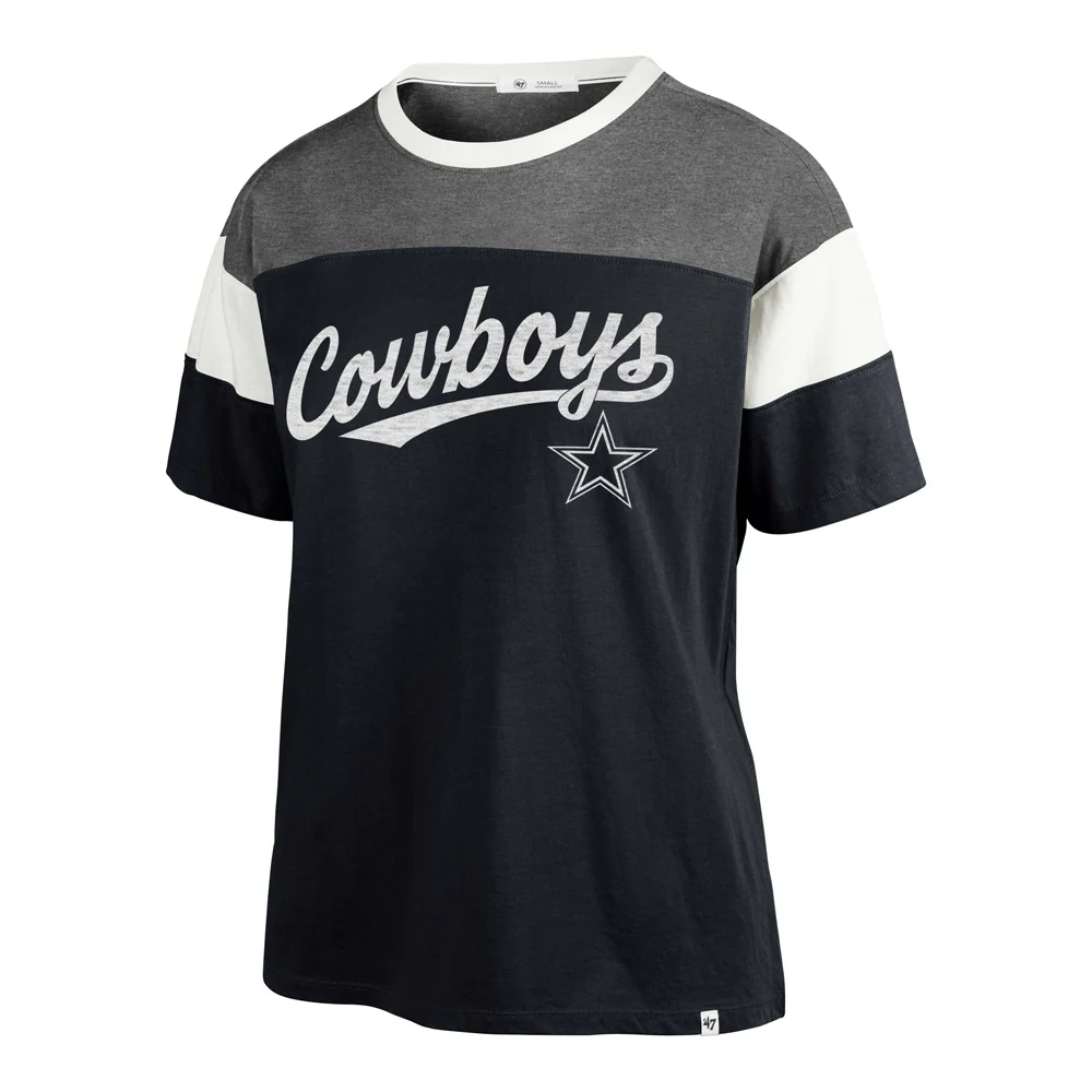 NFL Dallas Cowboys Women's '47 Breezy Time Off T-Shirt - Navy