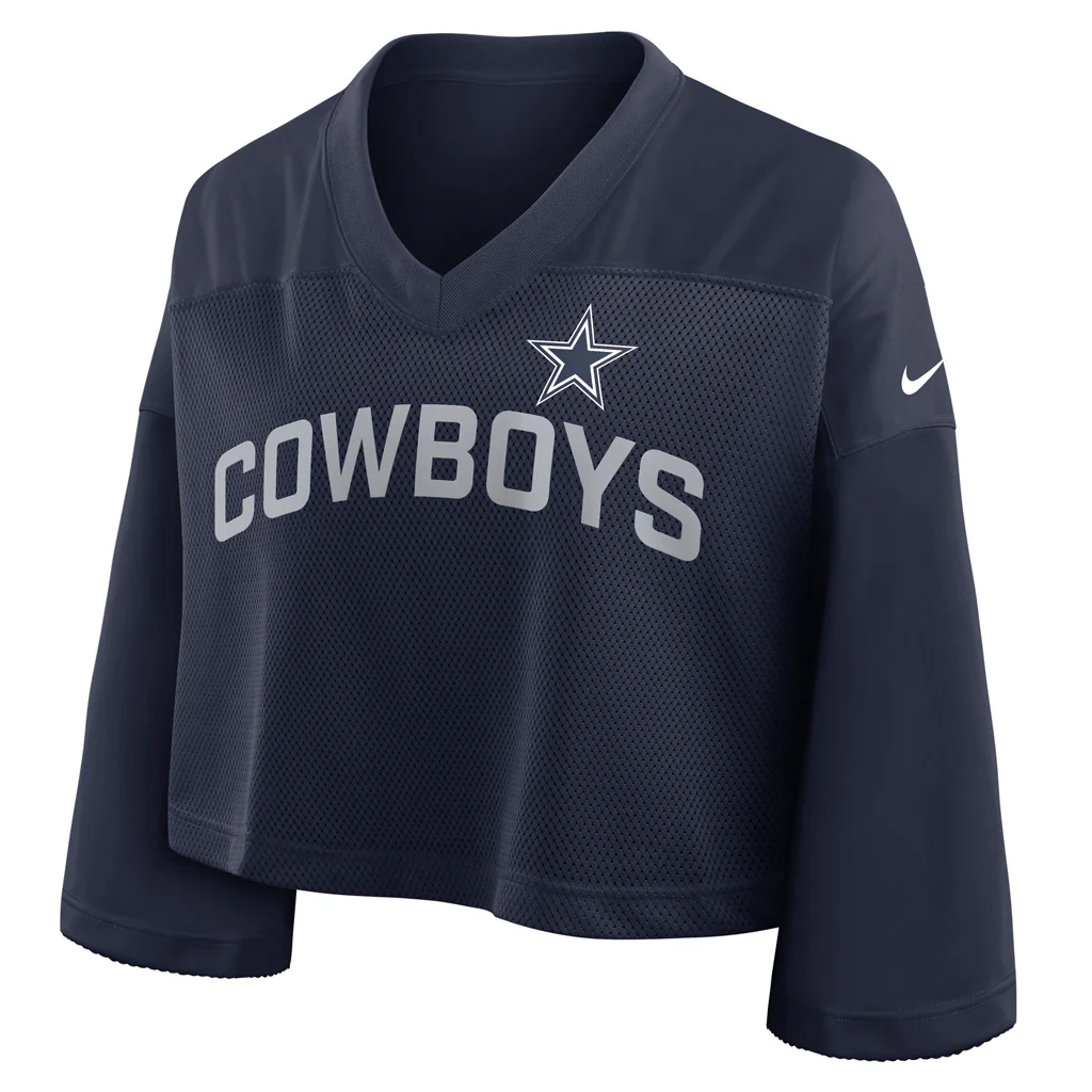 NFL Dallas Cowboys Women's Nike Jersey Fashion Top - Navy - Image 2