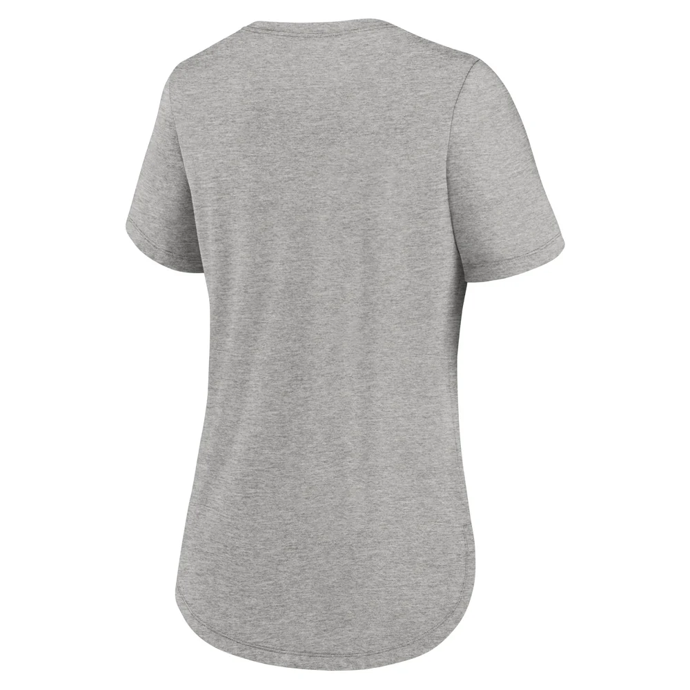 NFL Dallas Cowboys Women's Nike Overlap City Tri-Blend T-Shirt - Heather Gray - Image 2