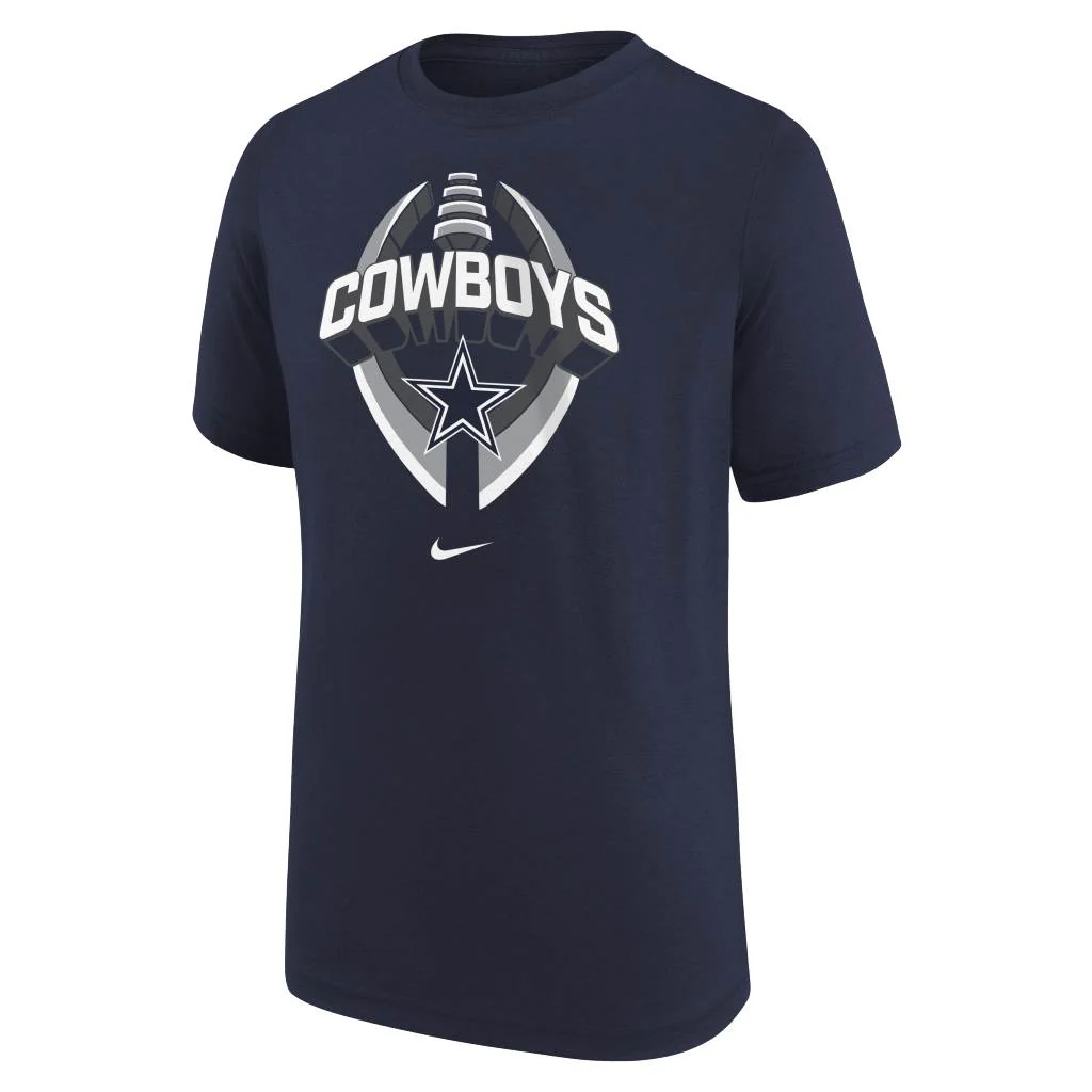 NFL Dallas Cowboys Youth Nike Icon Legend T-Shirt - Navy - Image 2