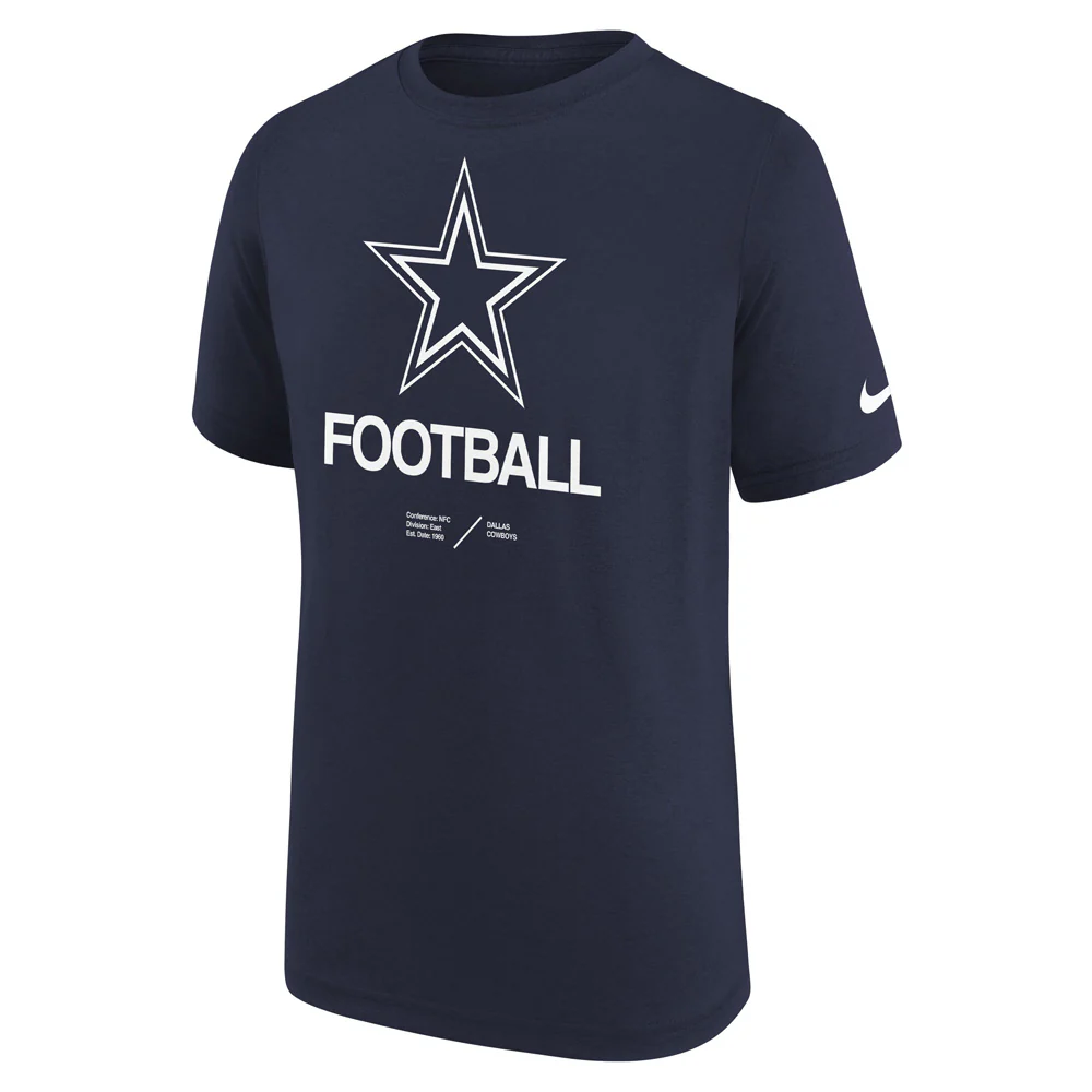 NFL Dallas Cowboys Youth Nike Legend T-Shirt - Navy