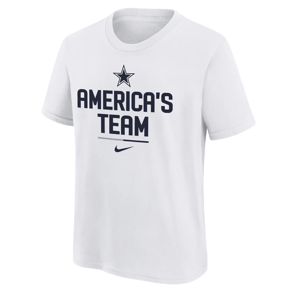 NFL Dallas Cowboys Youth Nike Team Slogan T-Shirt - White