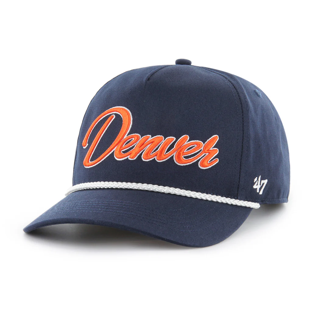 NFL Denver Broncos '47 Overhand Hitch Snapback Hat - Navy - Image 2