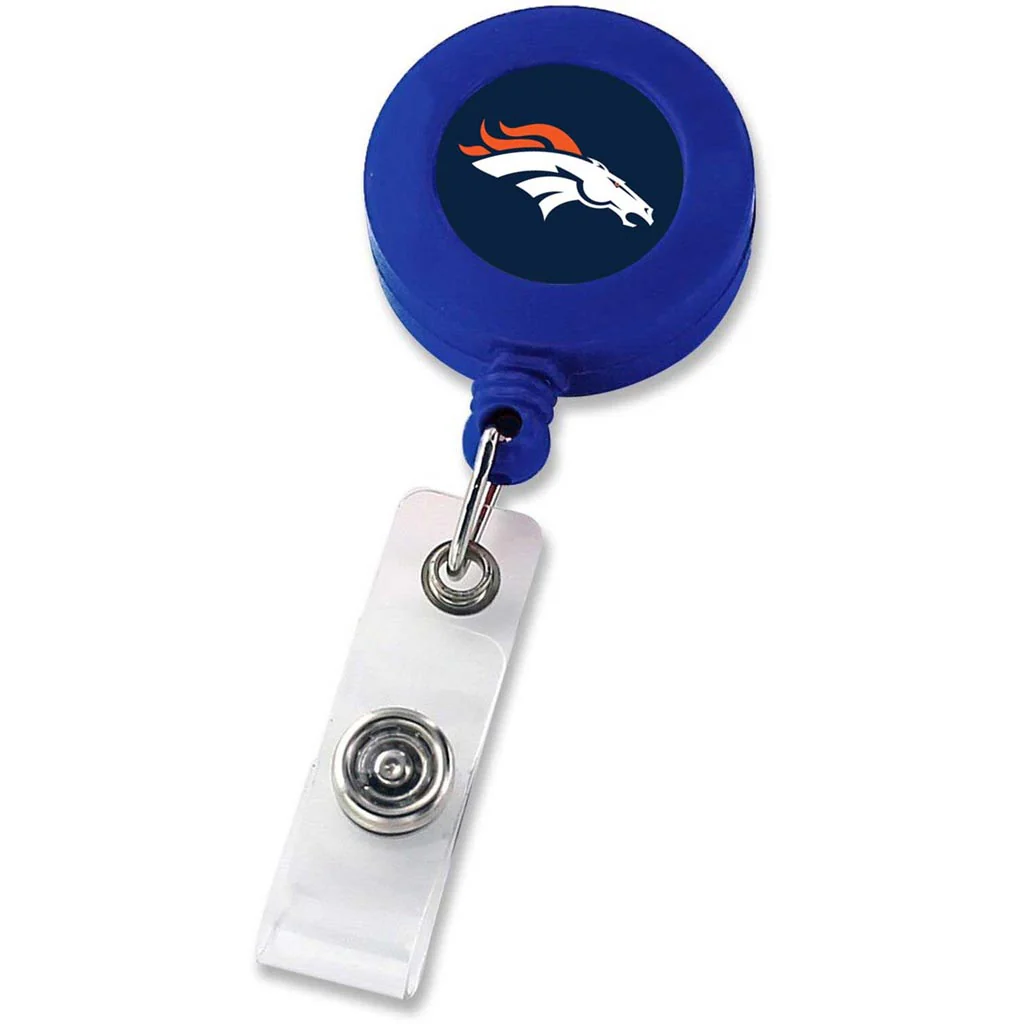 NFL Denver Broncos Aminco Badge Reel - Blue