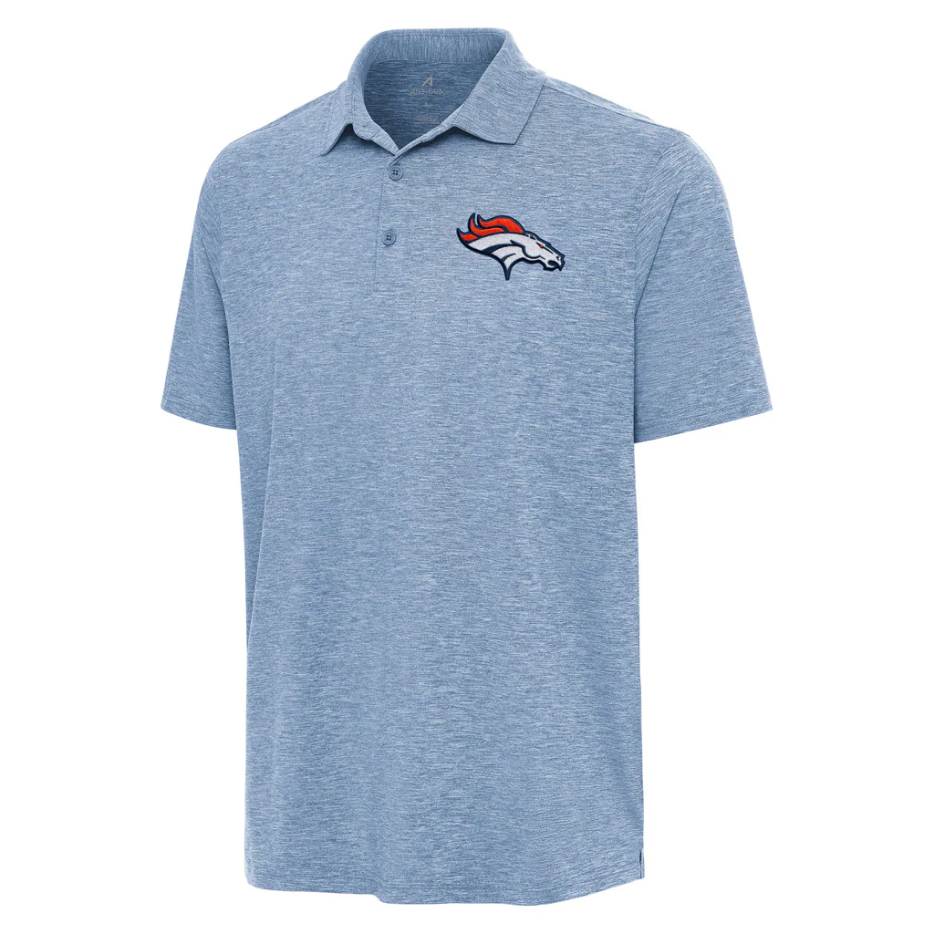 NFL Denver Broncos Antigua Par 3 Polo - Light blue