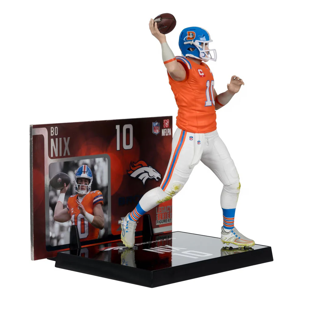 NFL Denver Broncos Bo Nix McFarlane 7-Inch Classic Jersey Figure - Image 2