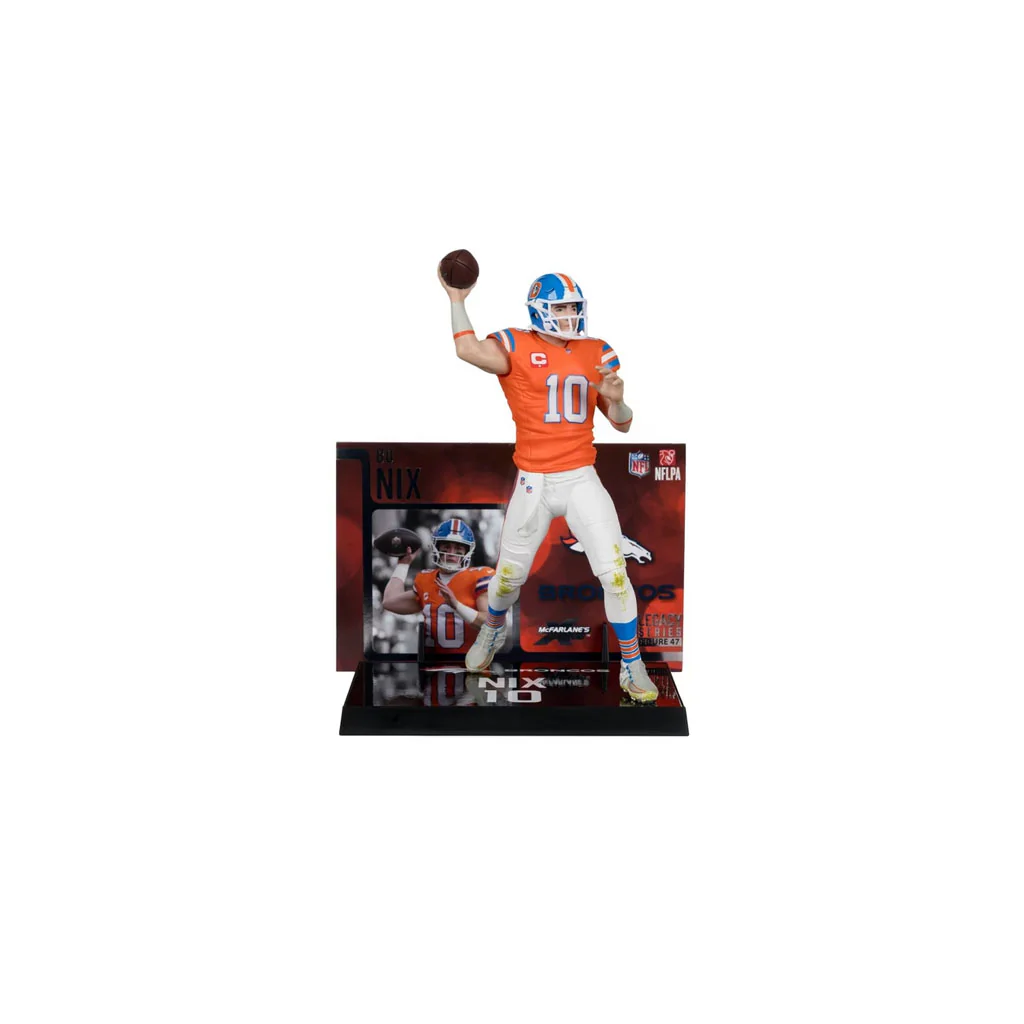 NFL Denver Broncos Bo Nix McFarlane 7-Inch Classic Jersey Figure - Image 3