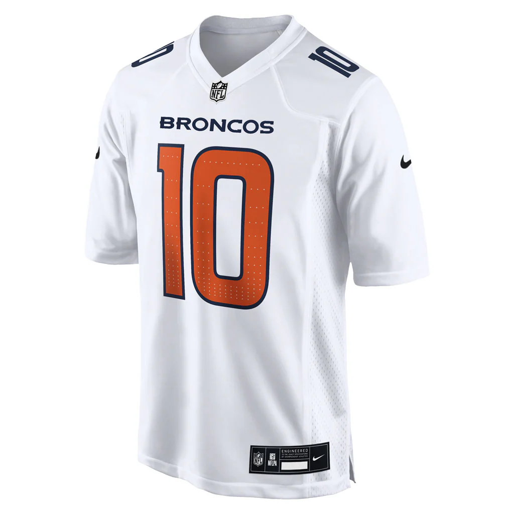 NFL Denver Broncos Bo Nix Nike Fashion Game Jersey - White - Image 2