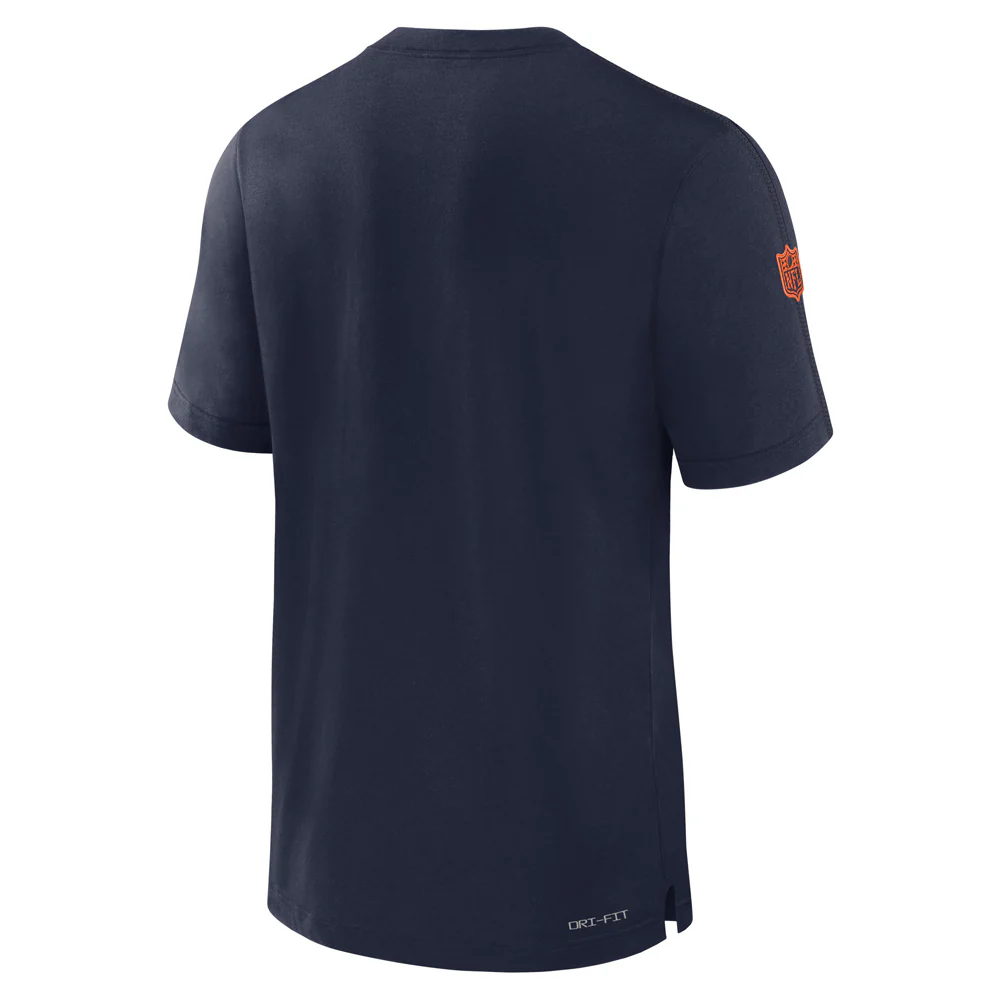 NFL Denver Broncos Nike Sideline Player Performance T-Shirt - Navy - Image 3