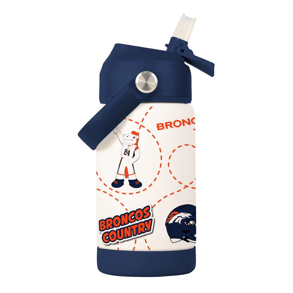 NFL Denver Broncos Kids Logo Brands 12oz Bottle